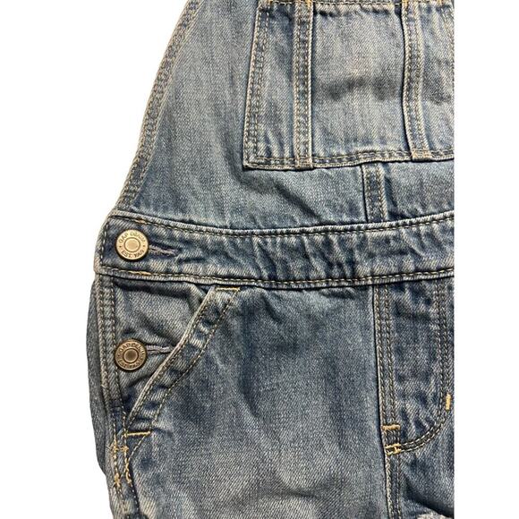 Baby GAP Denim Short Overalls Infant Girls Size 18 - 24 months Excellent very ge - Picture 5 of 5